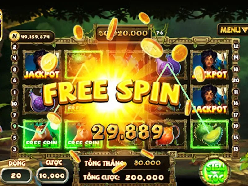 Hình ảnh một người chơi đang sử dụng máy tính bảng để chơi slot game, minh họa các mẹo và chiến lược chiến thắng tại GEMWIN