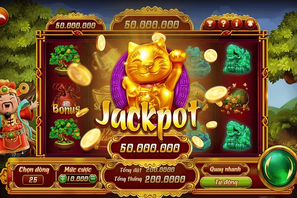 Hình ảnh game nổ hũ GEMWIN với biểu tượng jackpot lớn